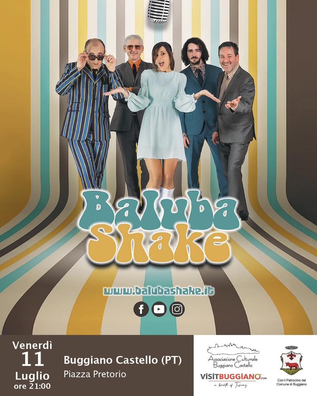Stasera si torna indietro nel tempo tra musica e balli a #BuggianoCastello
Dalle ore 21, ingresso libero per una serata in musica in Piazza Pretorio.
VI ASPETTIAMO!
visitbuggiano
